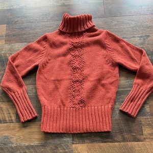 The Limited Rust Cowl Neck Sweater